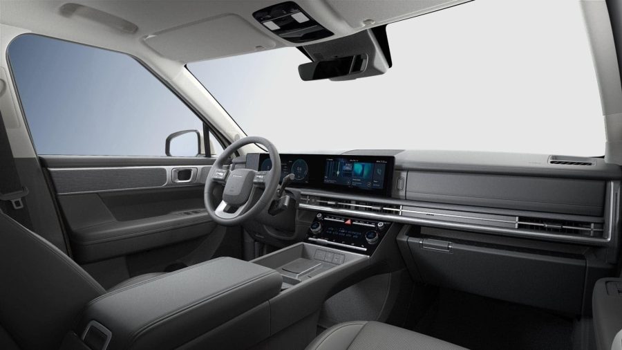 Renting Coches Hyundai Santa Fe 1.6T HEV 4X2 AT Tecno Cream White