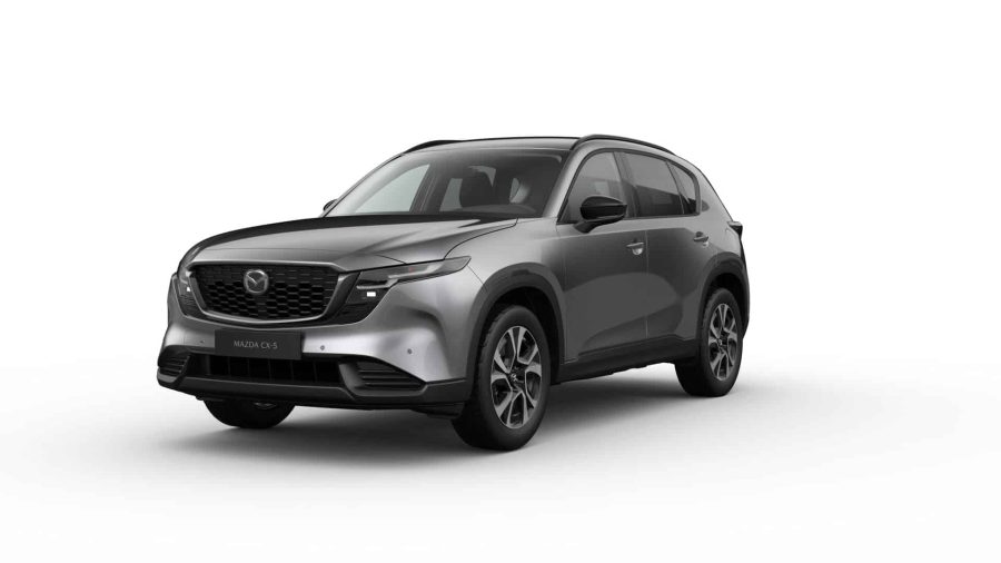Renting Coches Mazda CX-5 2.5 e-Skyactiv-G MHEV FWD Aut. Centre-Line Machine Gray, Soul Red Crystal