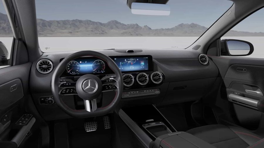 Renting Coches Mercedes Benz GLA 200 D AMG Line Negro Cosmos