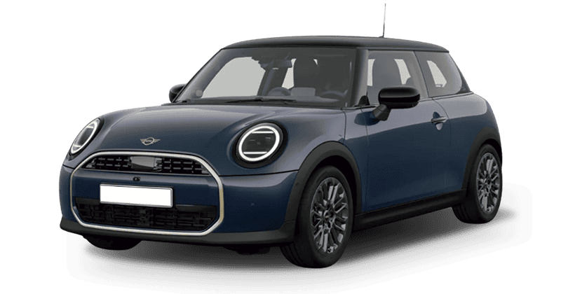 Renting Coches Mini Cooper C Favoured Indigo Sunset Blue, Legend Gray