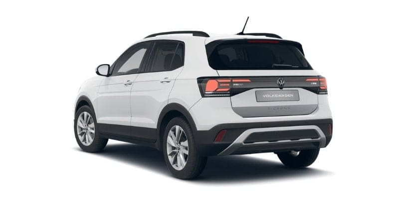 Renting Coches Volkswagen T-Cross 1.0 TSI Man. Más Blanco, Negro