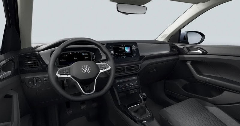 Renting Coches Volkswagen T-Cross 1.0 TSI Man. Más Blanco, Negro