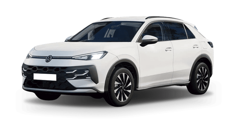 Renting Coches Volkswagen T-Roc 1.5 eTSI 85kW DSG MAS Blanco Punto, Gris Lobo