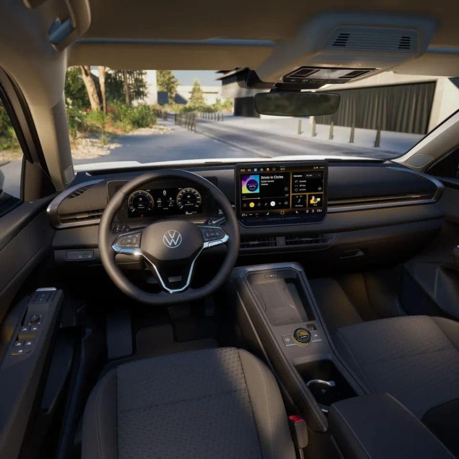 Renting Coches Volkswagen T-Roc 1.5 eTSI 85kW DSG MAS Blanco Punto, Gris Lobo