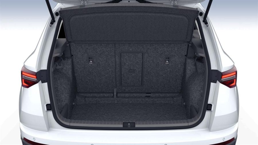 Renting Coches Skoda Karoq 2.0 TDi DSG Selection 4×4 Blanco Luna, Gris Graphite