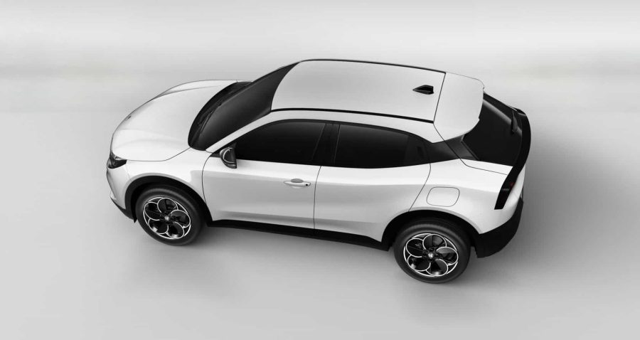 Renting Coches Alfa Romeo Junior Elettrica Blanco, Negro