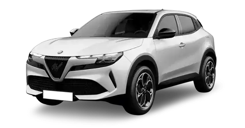 Renting Coches Alfa Romeo Junior-Elettrica Blanco, Negro