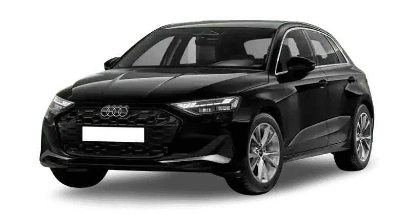 Renting Coches Audi A3 Sportback-TFSi 85kW 6vel Advanced Negro