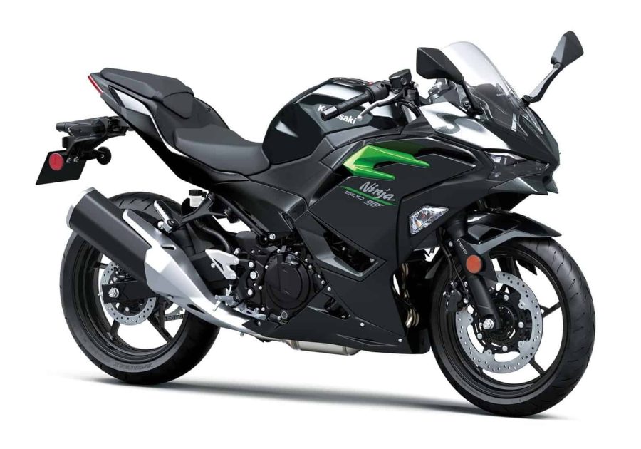 Renting Motos Kawasaki Ninja 500 Metallic Carbon Gray / Candy Lime Green