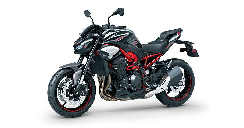 kawasaki z900 metallic carbon gray metallic phantom silver candy persimmon red