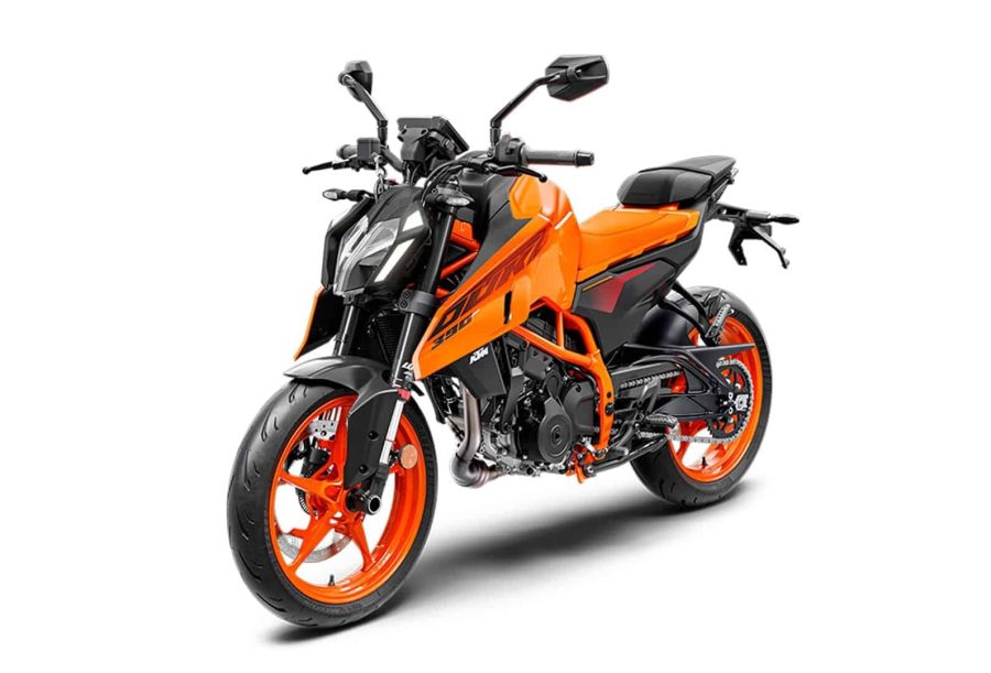 Renting Motos KTM Duke 390 Orange, Blue