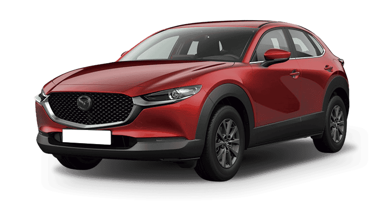 Renting Coches Mazda CX-30-2.5 e-Skyactiv G MHEV MT Prime-Line Soul Red Crystal