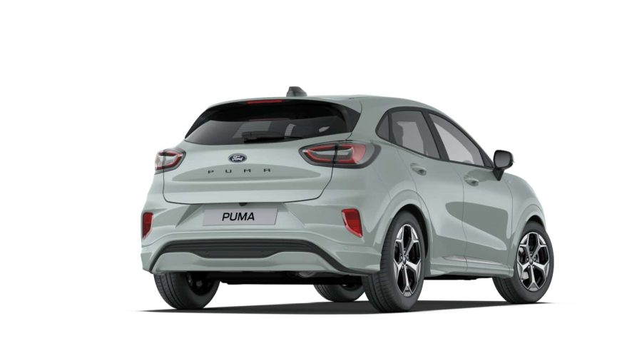 Renting Coches Ford Puma 1.0 EcoBoost MHEV ST-Line Gris Cactus, Blanco