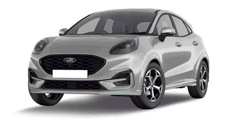 Renting Coches Ford Puma-1.0 EcoBoost MHEV ST-Line Automático Plata Solar