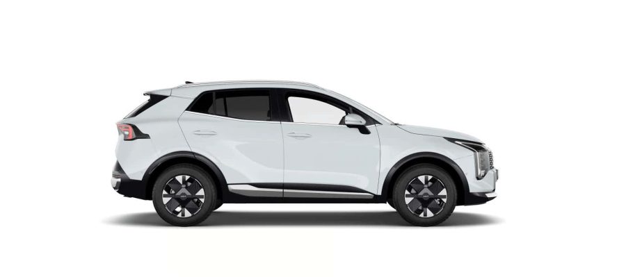Renting Coches Kia Sportage 1.6 T-GDi HEV 176kW Drive 4×2 Cassa White, Lunar Silver