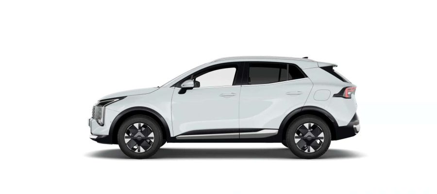 Renting Coches Kia Sportage 1.6 T-GDi HEV 176kW Drive 4×2 Cassa White, Lunar Silver