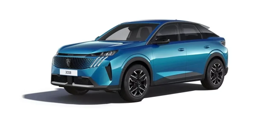 Renting Coches Peugeot 3008 1.2 107KW Allure EDCS6 Azul Obsession