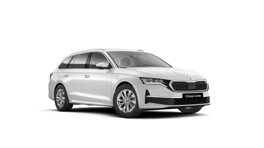 Renting Coches Skoda OCTAVIA Combi 1.5 TSI DSG MHEV Selection Blanco luna, Gris Graphite, Plata Brillante
