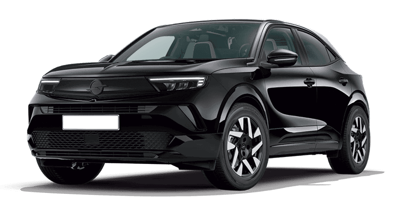 Renting Coches Opel Mokka 1.2 T XHT Hybrid eDCT6 GS Karbon Black, Arktis White