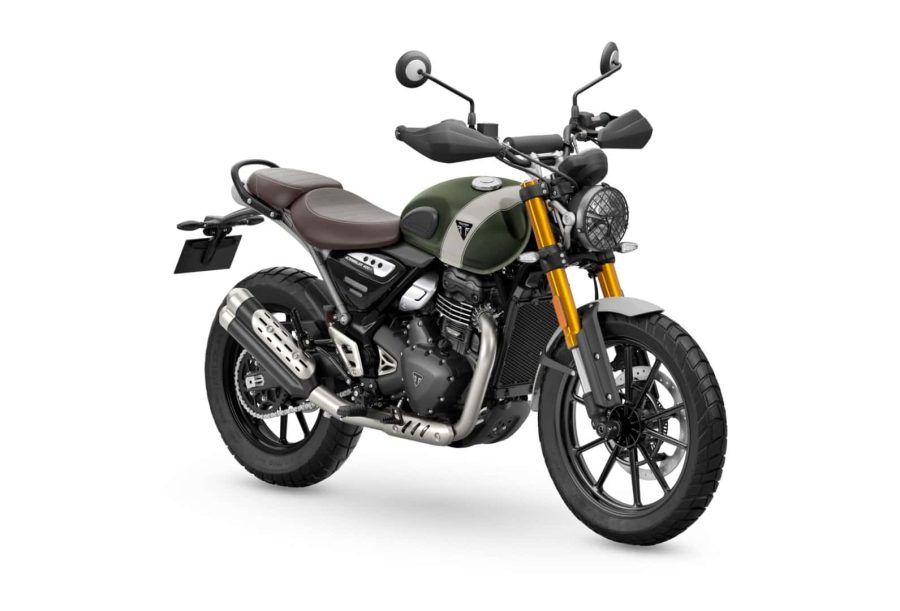 Renting Motos Triumph Scrambler 400 X Green