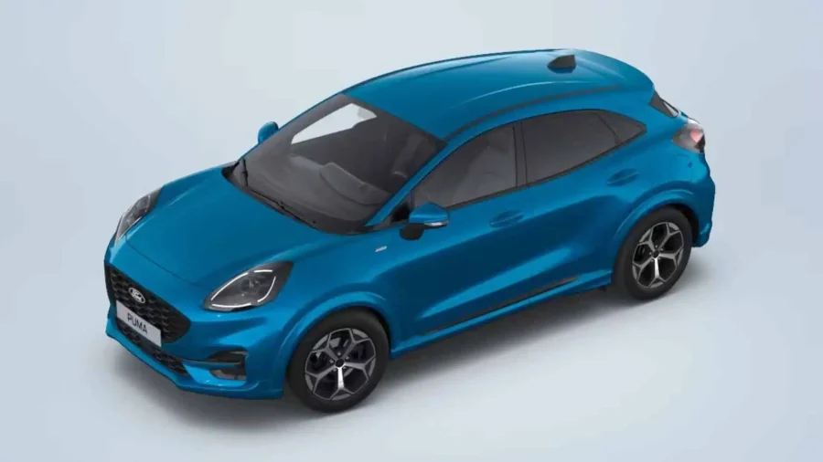 Renting Coches Ford Puma 1.0 EcoBoost MHEV ST-Line Azul Digital Aqua
