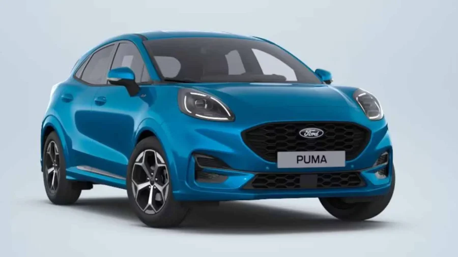 Renting Coches Ford Puma 1.0 EcoBoost MHEV ST-Line Azul Digital Aqua