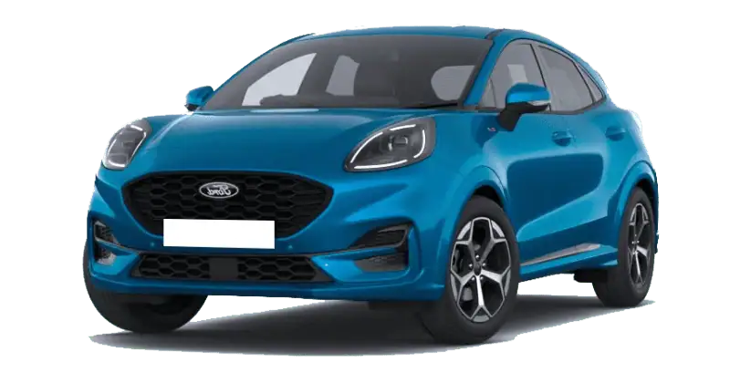 Renting Coches Ford Puma 1.0 EcoBoost MHEV ST-Line Azul Digital Aqua