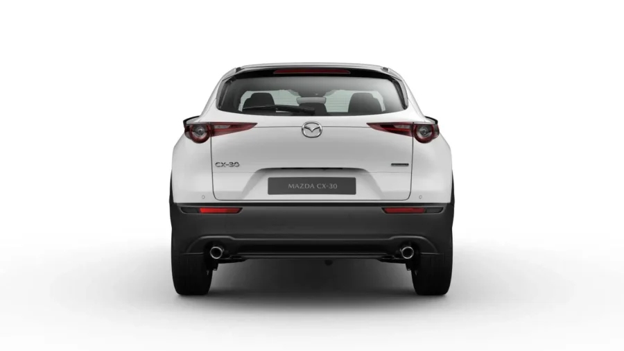 Renting Coches Mazda CX-30 2.5 e-Skyactiv G MHEV MT Prime-Line Blanco, Soul Red Crystal