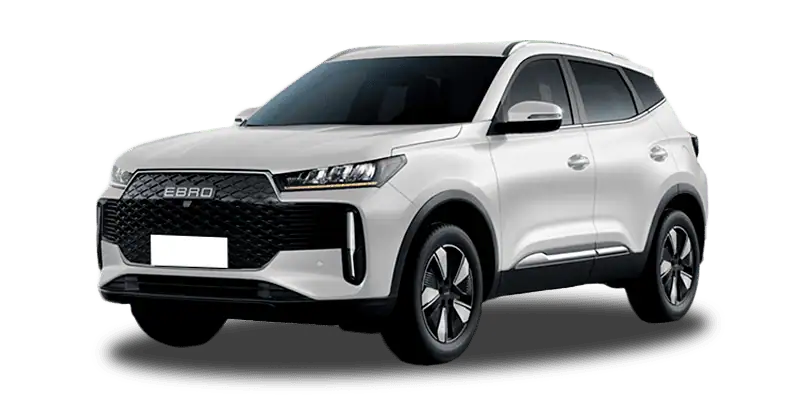 Renting Coches Ebro S400-1.5 DHE HEV Excellence CVT Blanco Khaki, Gris Phantom