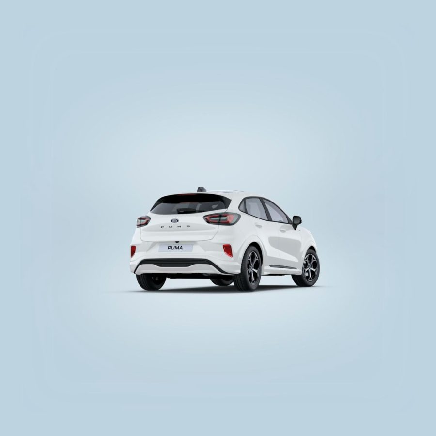 Renting Coches Ford Puma 1.0 EcoBoost MHEV ST-Line Blanco, Gris Cactus