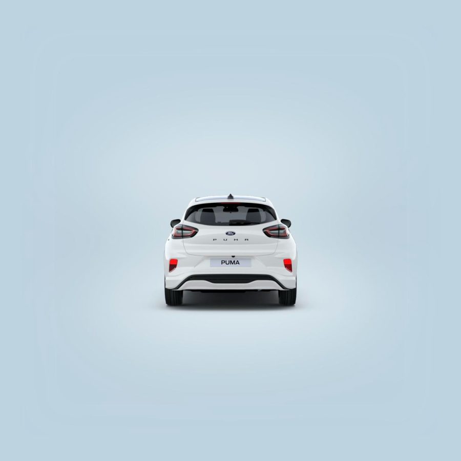 Renting Coches Ford Puma 1.0 EcoBoost MHEV ST-Line Blanco, Gris Cactus