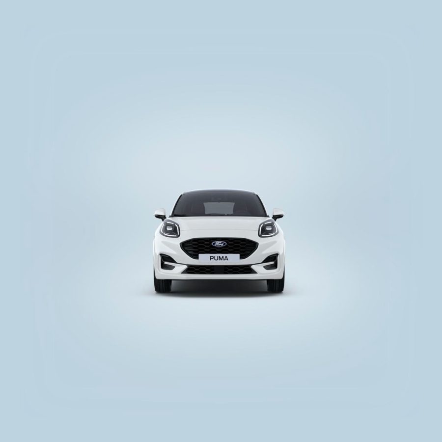 Renting Coches Ford Puma 1.0 EcoBoost MHEV ST-Line Blanco, Gris Cactus