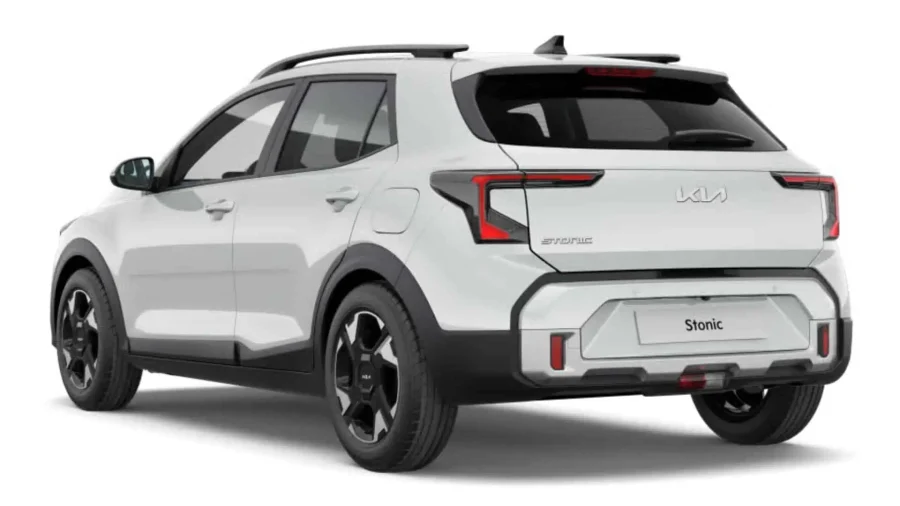 Renting Coches Kia Stonic 1.0 T-GDi 85kW MHEV Concept Clear White, Astro Grey