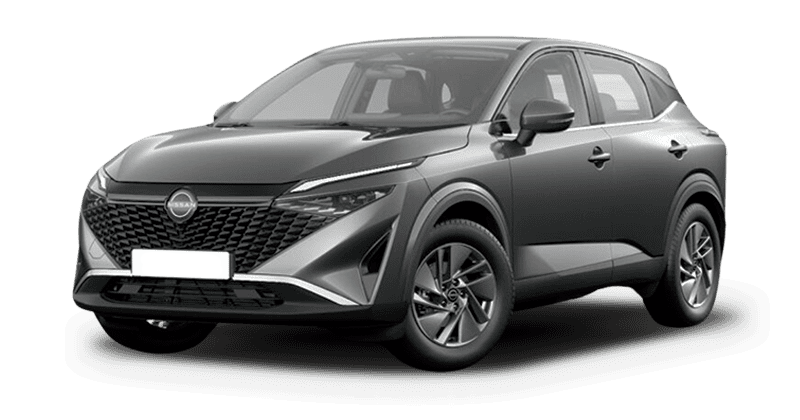 Renting Coches Nissan Qashqai-DIG-T MHEV 4×2 Acenta Skyline Grey, Kori White