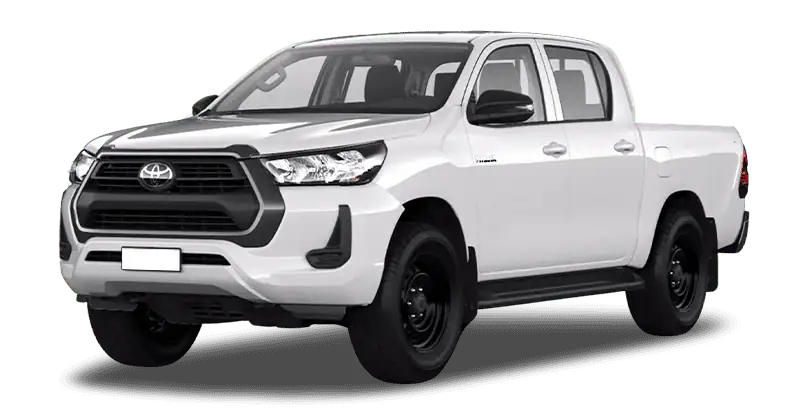 Renting Coches Toyota Hilux-2.4B 6AT Doble Cabina GX Blanco Classic