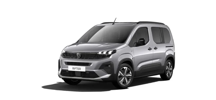 Renting Coches Peugeot Rifter BlueHDi S&S EAT8 Standard GT Gris Artense, Kiama Blue, Blanco Kaolín, Negro Perla Nera, Sirkka Green