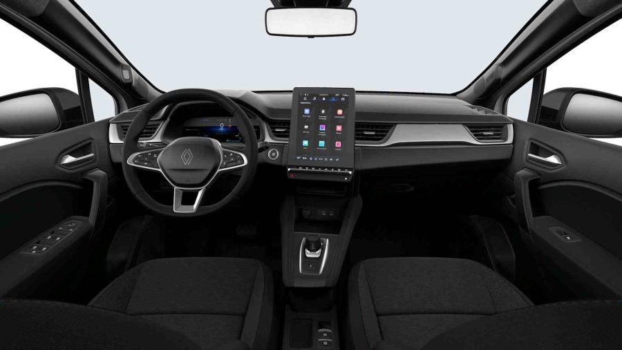 Renting Coches Renault Captur evolut TCe 103kW EDC mild hyb. Gris Casiopea, Blanco Nacarado