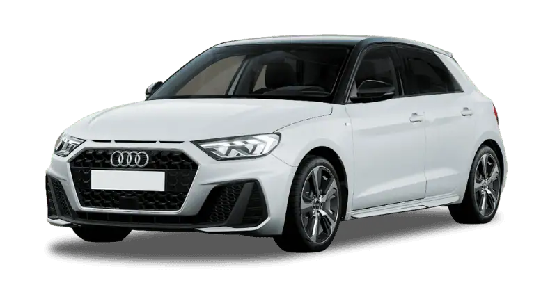 Renting Coches Audi A1 Sportback 30 TFSI S tronic Adrenalin Blanco Glaciar / Techo Negro