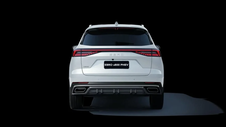 Renting Coches Ebro S800 1.5 TGDI PHEV Luxury E-CVT Blanco Khaki, Gris Bambu