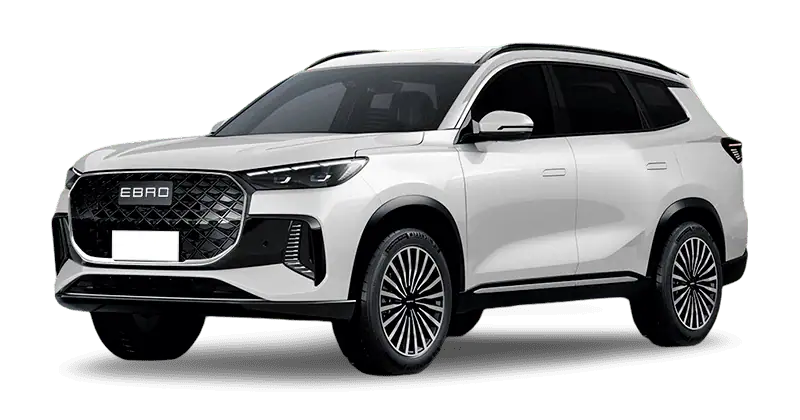 Renting Coches Ebro S800-1.5 TGDI PHEV Luxury E-CVT Blanco Khaki, Gris Bambu