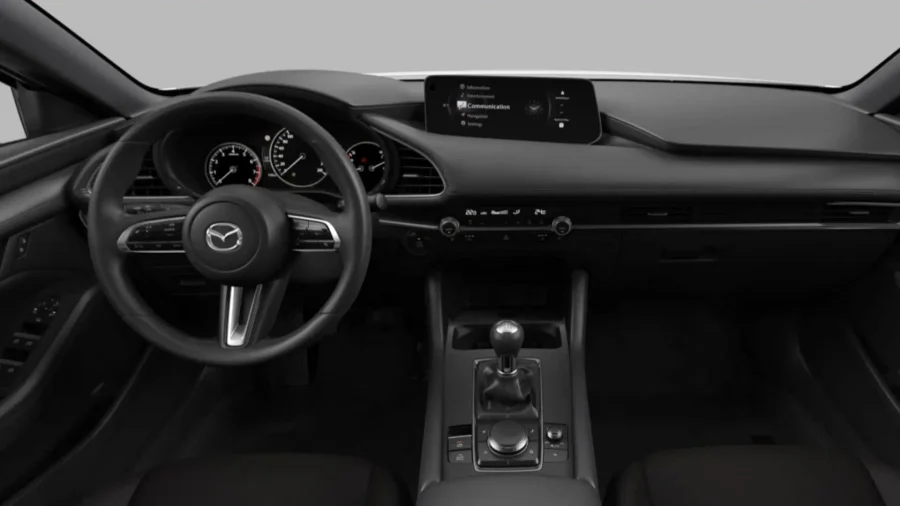 Renting Coches Mazda 3 2.5 e-SKYACTIV G Centre-Line Arctic White