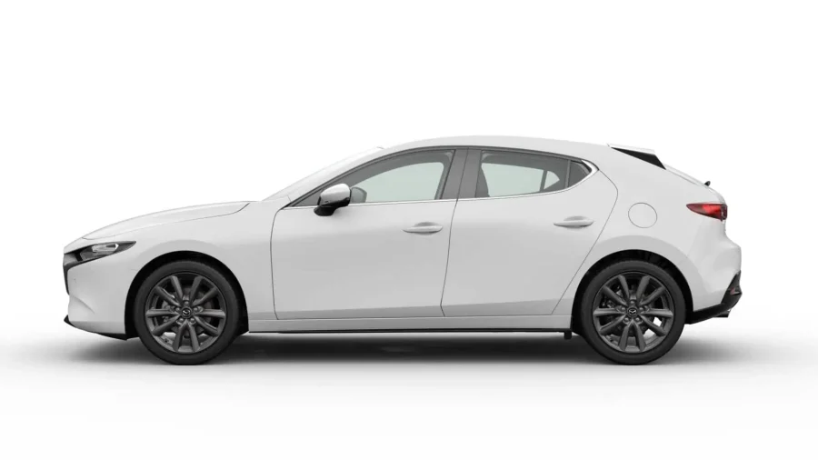 Renting Coches Mazda 3 2.5 e-SKYACTIV G Centre-Line Arctic White