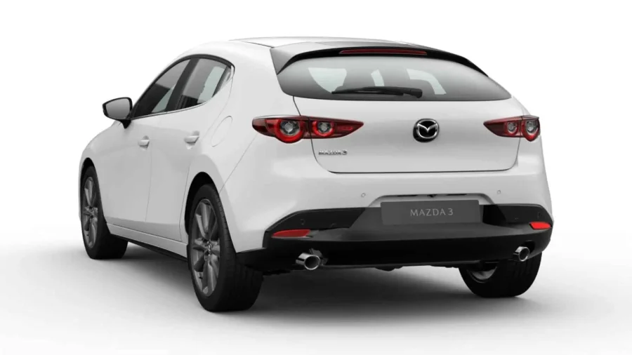 Renting Coches Mazda 3 2.5 e-SKYACTIV G Centre-Line Arctic White