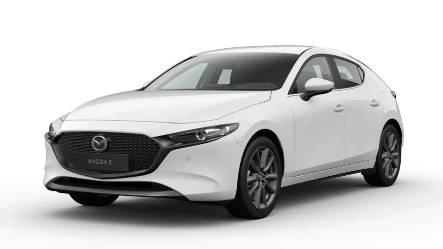 Renting Coches Mazda 3 2.5 e-SKYACTIV G Centre-Line Arctic White