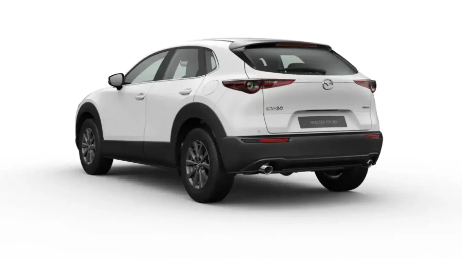 Renting Coches Mazda CX-30 2.5 e-Skyactiv G MHEV MT Prime-Line Blanco, Soul Red Crystal