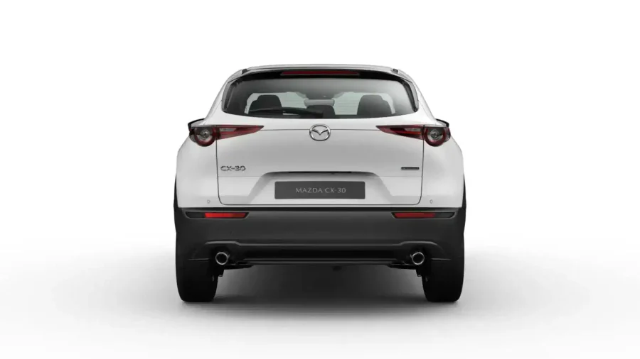 Renting Coches Mazda CX-30 2.5 e-Skyactiv G MHEV MT Prime-Line Blanco, Soul Red Crystal