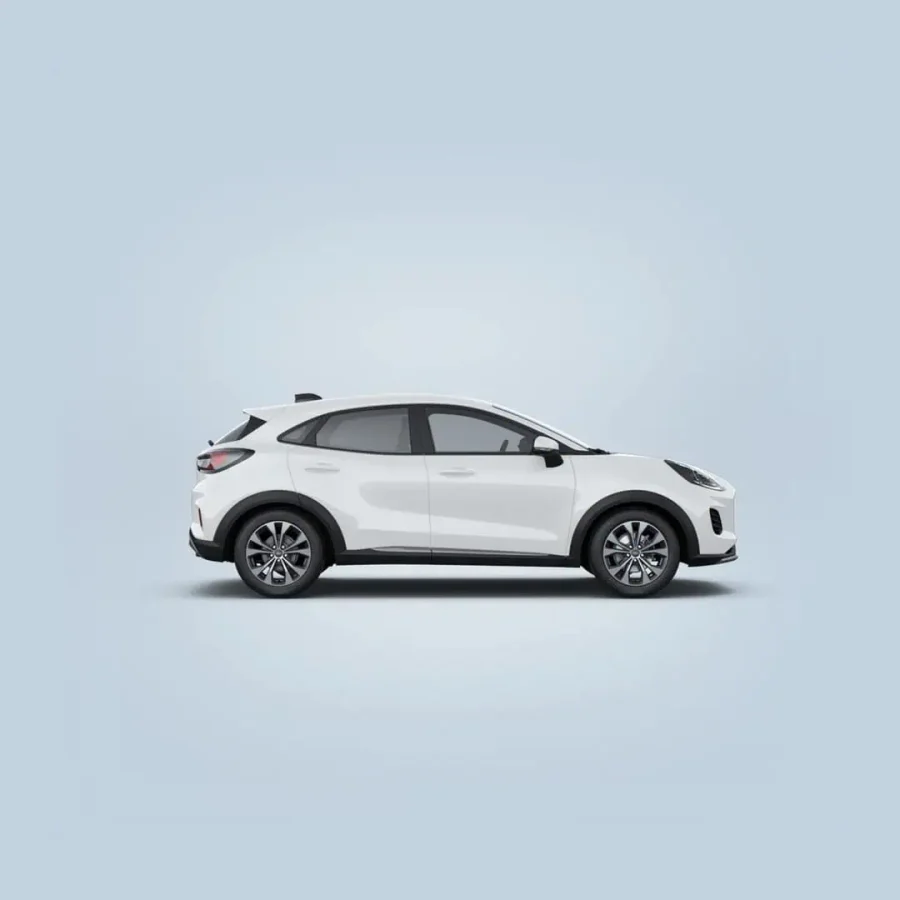 Renting Coches Ford Puma EcoBoost MHEV Titanium Blanco, Gris Cactus