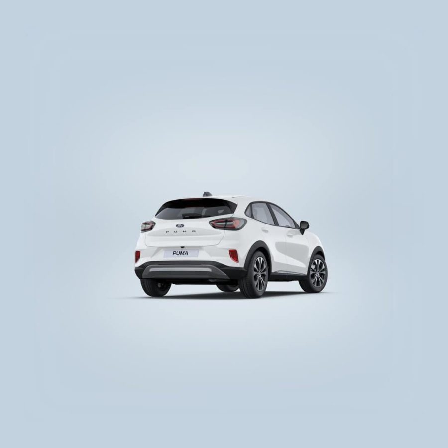Renting Coches Ford Puma EcoBoost MHEV Titanium Blanco, Gris Cactus