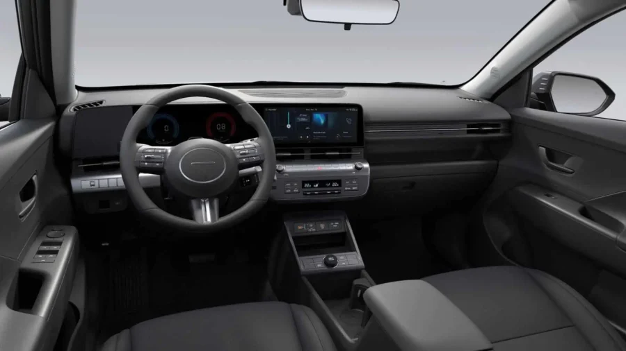 Renting Coches Hyundai Kona HEV 1.6 GDi DT Maxx Atlas White, Ecotronic Gray