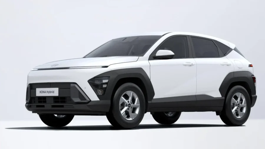 Renting Coches Hyundai Kona HEV 1.6 GDi DT Maxx Atlas White, Ecotronic Gray